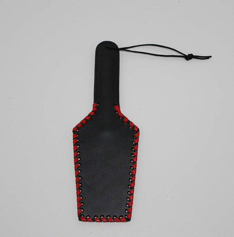 Hells Couture Whip it baby Rectangular 32cm Leather Paddle BDSM Impact - Paddles And Slappers