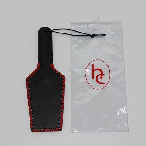 Hells Couture Whip it baby Rectangular 32cm Leather Paddle BDSM Impact - Paddles And Slappers