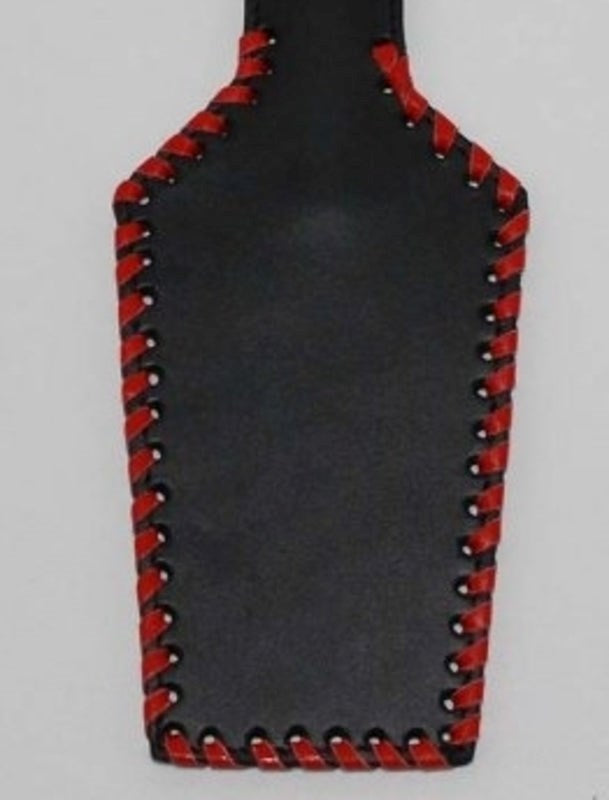 Hells Couture Whip it baby Rectangular 32cm Leather Paddle BDSM Impact - - Paddles And Slappers