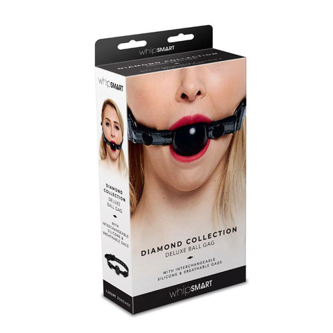 Xgen Products WhipSmart Diamond Ball Gag BDSM Restraint - Bondage Gags and Bits