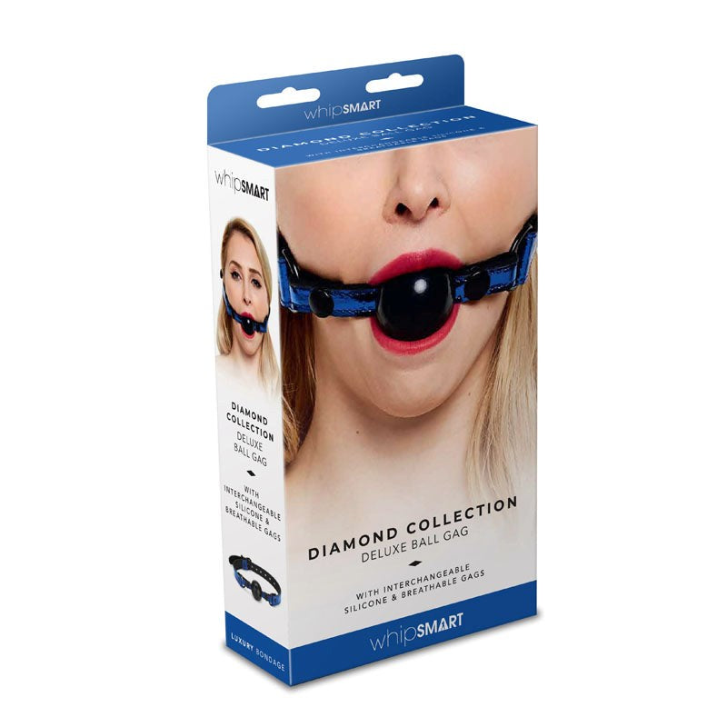 Xgen Products WhipSmart Diamond Ball Gag BDSM Restraint - Bondage Gags and Bits