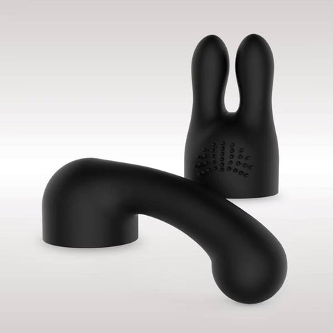 Xgen Products Bodywand Curve Vibrator Accessory Dual Attachment Set - Vibrator Accessories