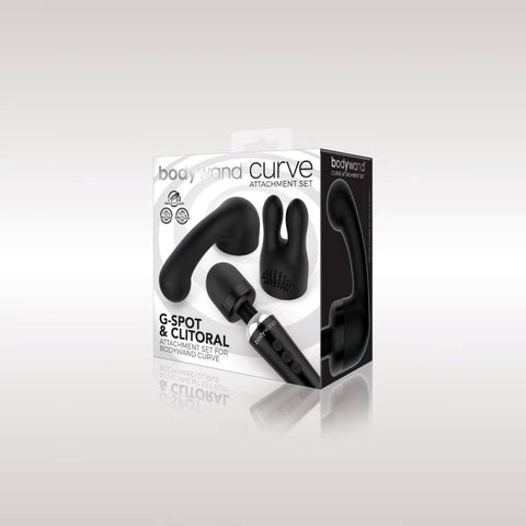 Xgen Products Bodywand Curve Vibrator Accessory Dual Attachment Set - Vibrator Accessories