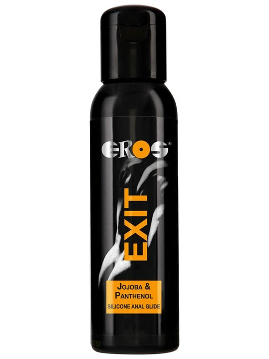 Eros EXIT Silicone Anal Glide Jojoba and Panthenol Lubricant 250ml Premium Formula - - Anal Lubes