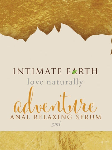 Intimate Earth Adventure Anal Relax Serum 3ml Foil Natural Muscle Relaxer - Anal Lubes