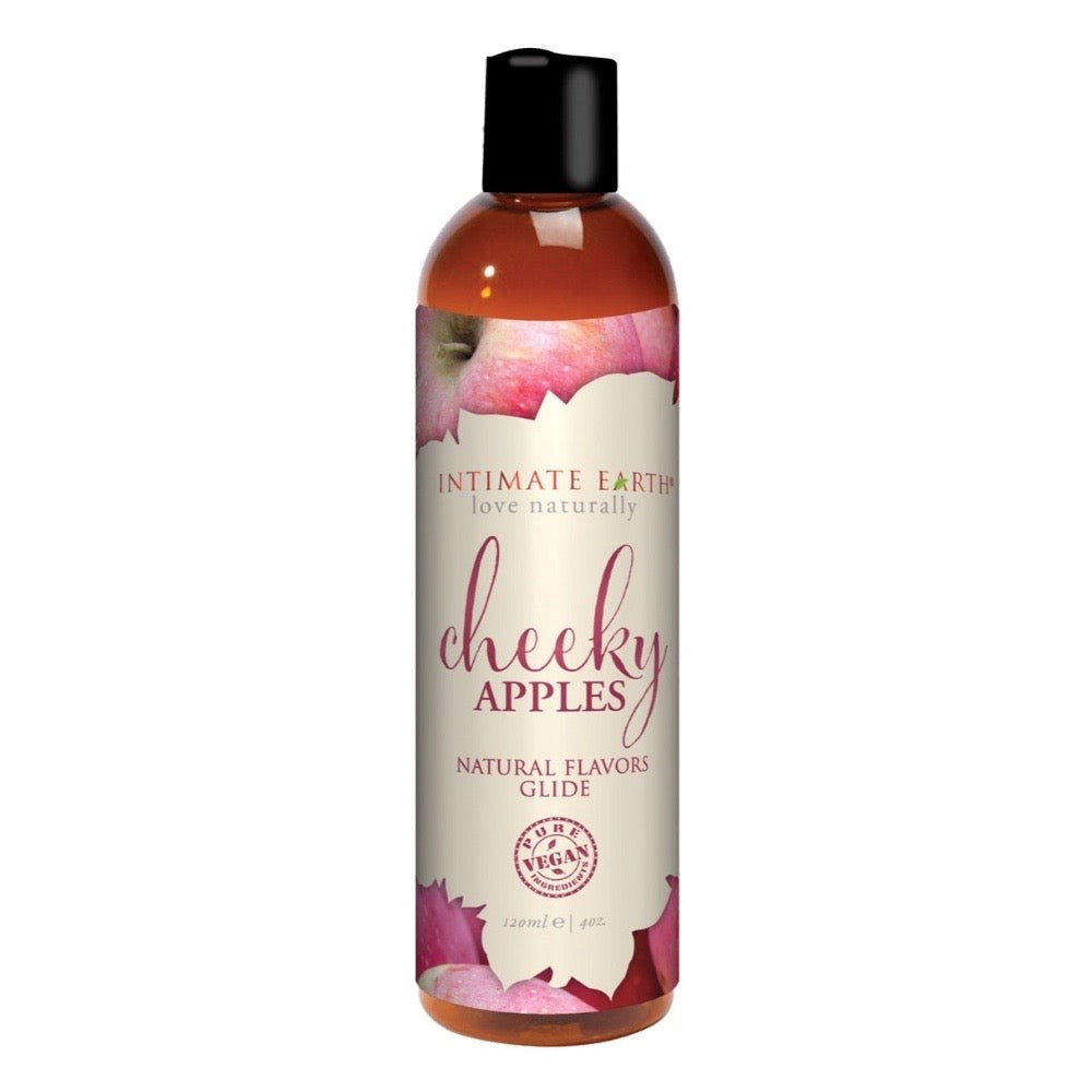 Intimate Earth Cheeky Apples Natural Flavors Glide 120ml Edible Lubricant - - Water Based Lubes
