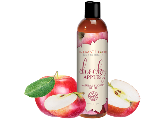 Intimate Earth Cheeky Apples Natural Flavors Glide 120ml Edible Lubricant - Water Based Lubes