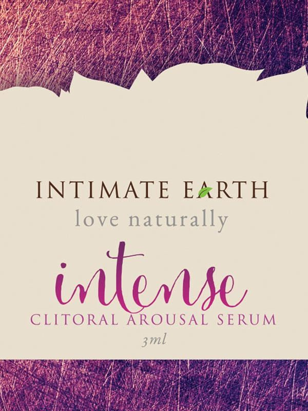 Intimate Earth Intense Clitoral Serum 3ml Foil Japanese Peppermint Oil - - Massage Oils and Lubricants