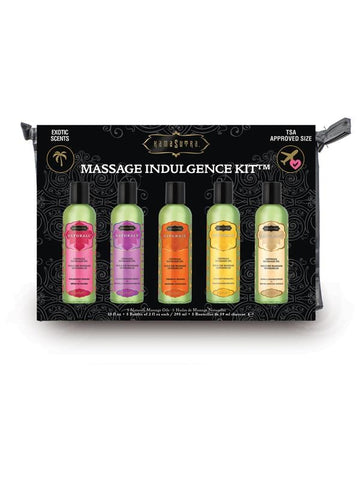 Kama Sutra Massage Oil Indulgence Kit Five Scents - Massage Oils and Lubricants