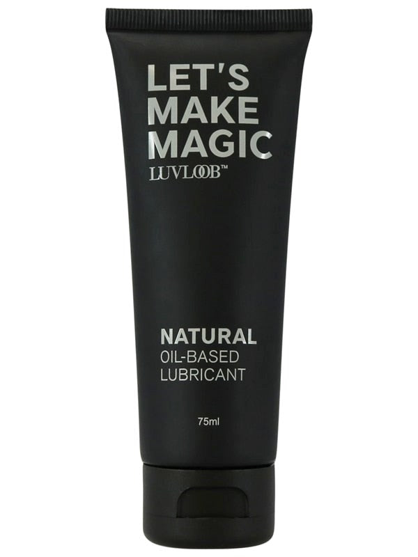 Luvloob Lets Make Magic Oil Based Lubricant 75ml Premium Natural Formula - - Massage Oils and Lubricants