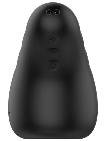 Nexus Sex Toys ECLIPSE Vibrating and Stroking Male Masturbator Black - Masturbators and Strokers