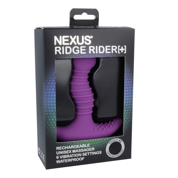 Nexus Sex Toys RIDGE RIDER Plus Unisex Vibrator Purple Rechargeable - - Personal Massagers