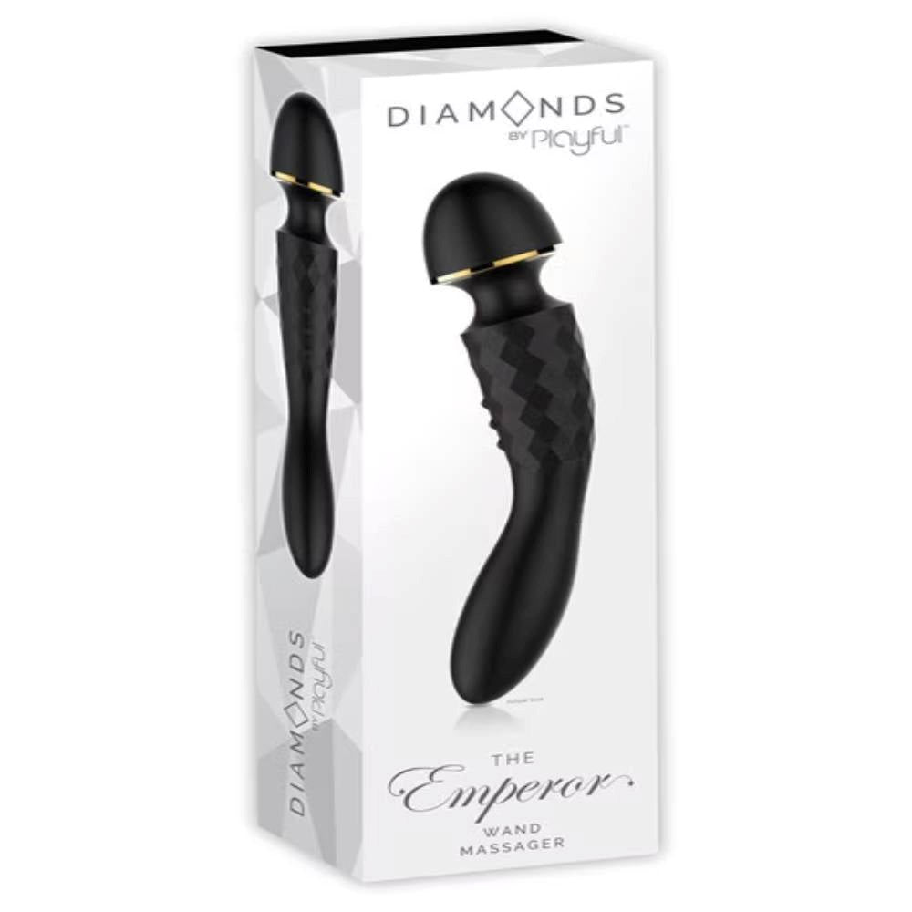 Evolved Playful Diamonds The Emperor Body Wand Massager Flexible Neck Wand - - Body Wands