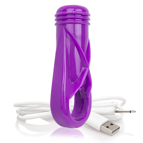 Screaming O Charged Oyeah! Plus Vibrating Cock Ring with CrossFin Extension - Vibrating Cock Rings