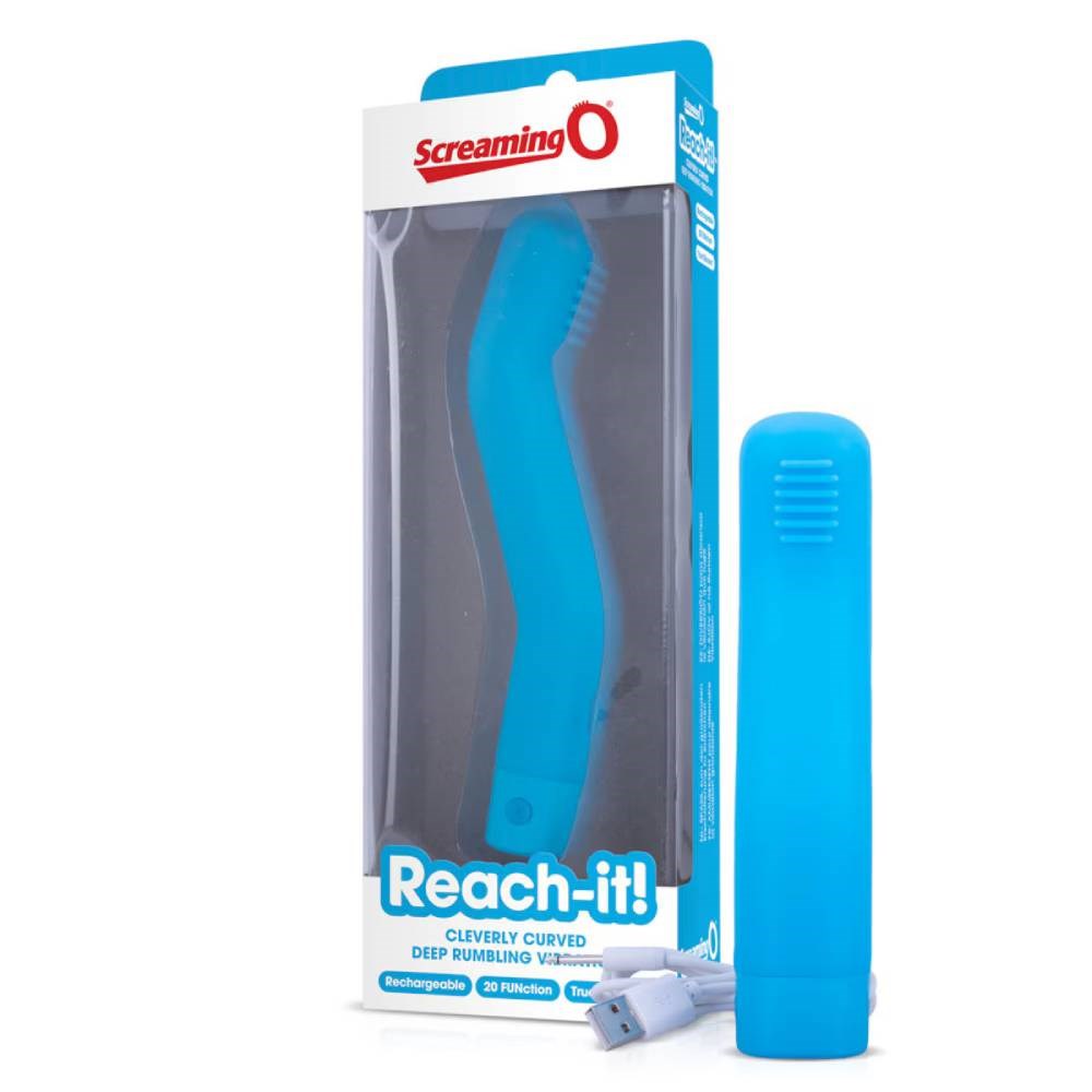 Screaming O Charged Reach it Rechargeable Curved Vibrator G Spot Stimulation - - G-Spot Vibrators