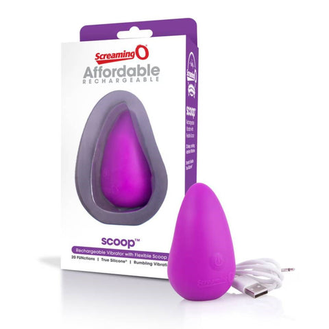 Screaming O Scoop 20 Functions Rechargeable Massager with Flexible Design - Personal Massagers