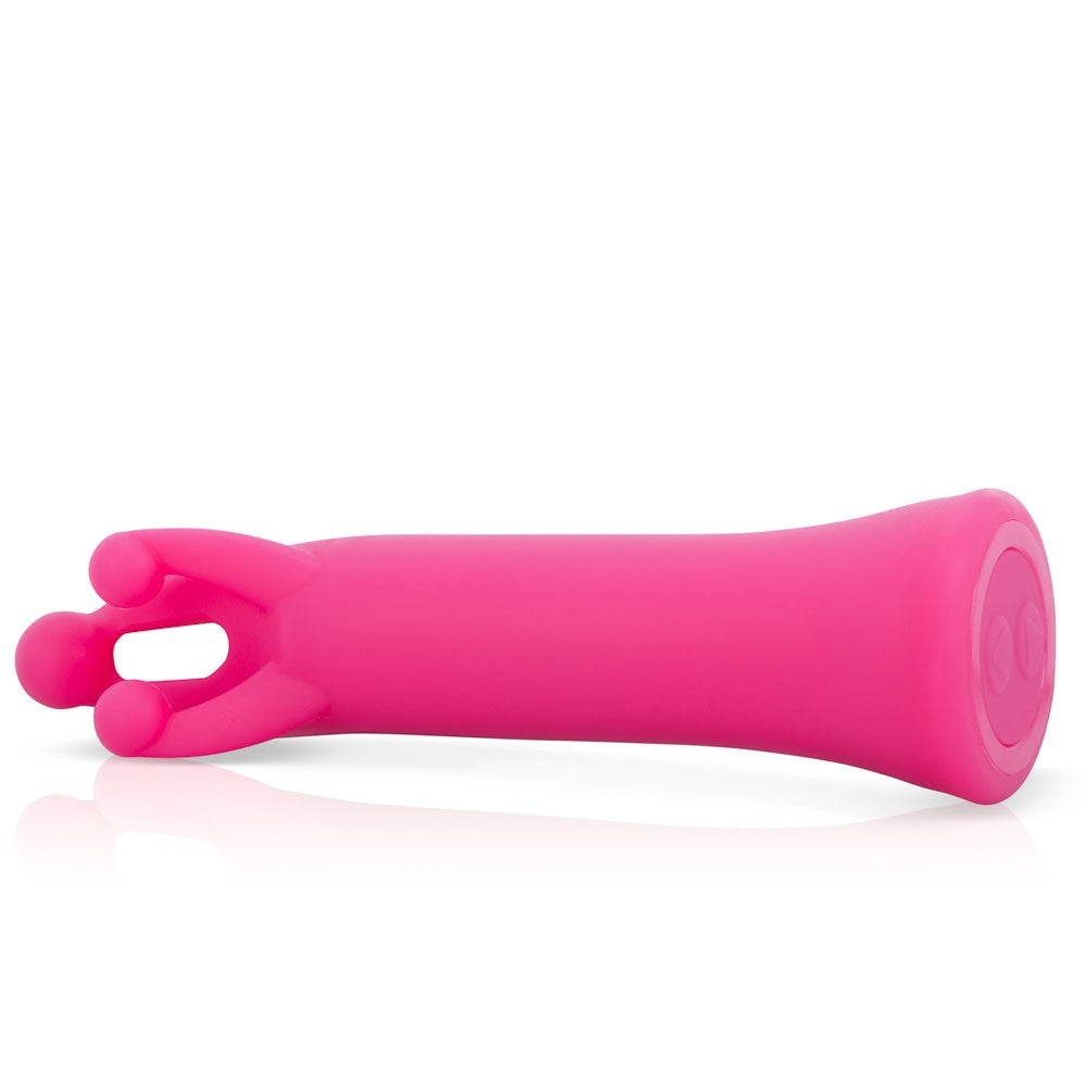 Screaming O Singles Charged Tri It Pink Single Vibrator with Triple Stimulation - - Personal Massagers