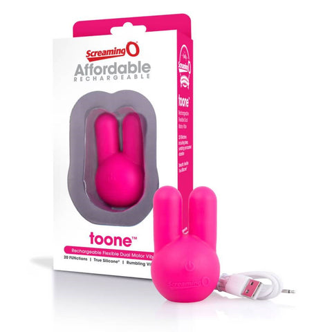 Screaming O Toone Rechargeable Flexible Dual Motor Vibrator Dual Motors - Personal Massagers