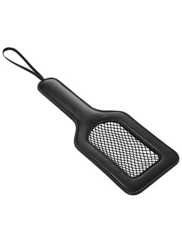 Sportsheets Sex and Mischief Fishnet Paddle Faux Leather Impact Play - Paddles And Slappers