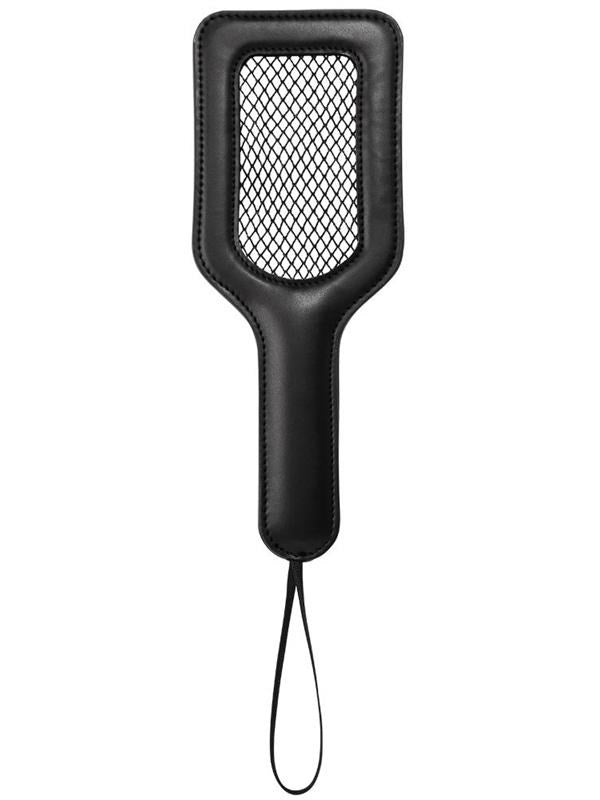 Sportsheets Sex and Mischief Fishnet Paddle Faux Leather Impact Play - Paddles And Slappers