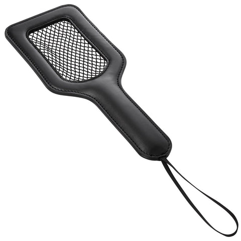 Sportsheets Sex and Mischief Fishnet Paddle Faux Leather Impact Play - Paddles And Slappers