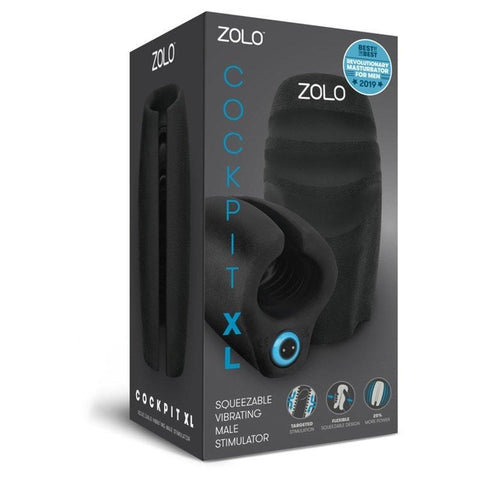 Xgen Products ZOLO Cockpit Stroker Vibrating Masturbator XL with Textures - Masturbators and Strokers