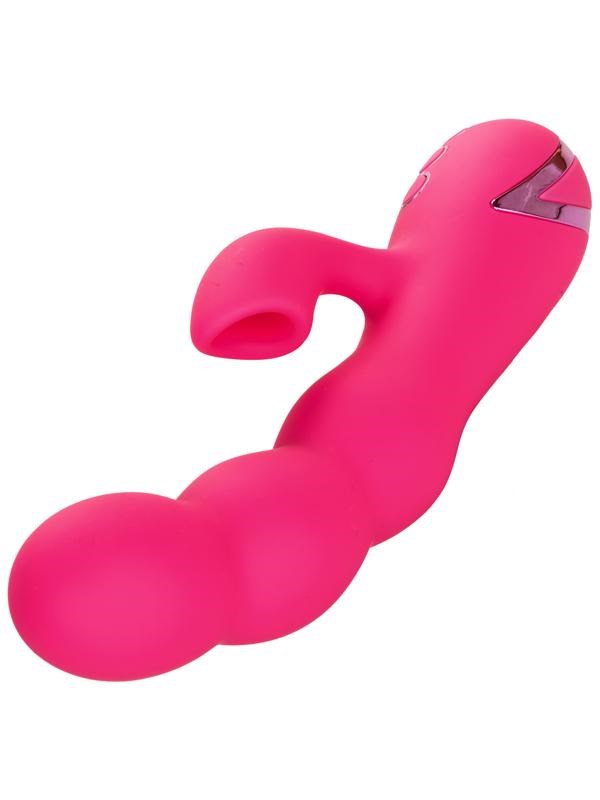 California Exotics California Dreaming Oceanside Silicone Rabbit Vibrator Pink Triple Motor - Rabbit Vibrators