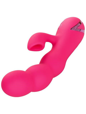 California Exotics California Dreaming Oceanside Silicone Rabbit Vibrator Pink Triple Motor - Rabbit Vibrators