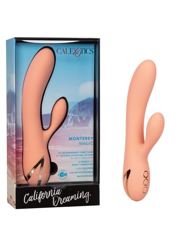 California Exotics California Dreaming Monterey Magic Vibrator with Tapping - Rabbit Vibrators