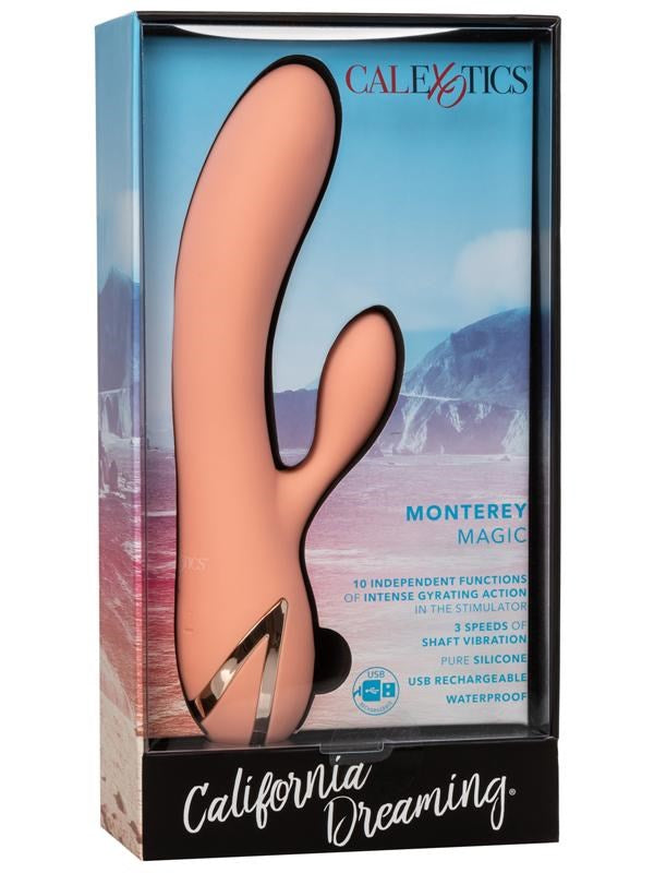 California Exotics California Dreaming Monterey Magic Vibrator with Tapping - Rabbit Vibrators