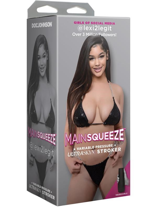 Doc Johnson Main Squeeze @Lexi2Legit ULTRASKYN Stroker Pussy with Pressure Control - Masturbators and Strokers