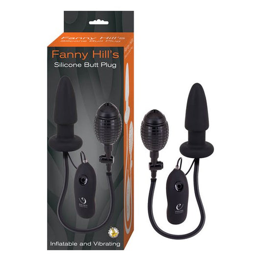 FANNY HILLS Silicone Inflatable And Vibrating Butt Plug - - Inflatable Dildos and Vibrators