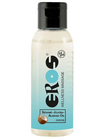 Eros Three Pack Vanilla Caramel Cocos Wellness Massage Oil for Sensual Touch - Massage Oils and Lubricants