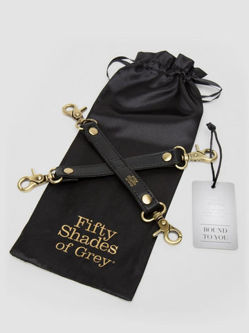 Love Honey Fifty Shades of Grey Bound to You Faux Leather Hog Tie - Cuffs and Restraints