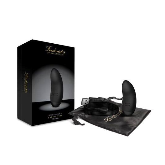 Fredericks of Hollywood Rechargeable Lay On Vibrator with 9 Functions - - Personal Massagers