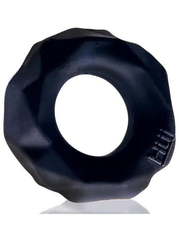 Hunkyjunk Fractal Tactile Cock Ring Tar Ice Textured Performance Enhancement - Cock Rings