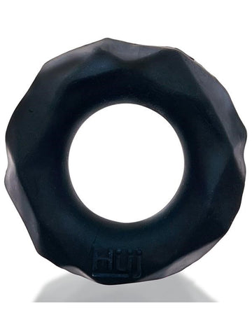 Hunkyjunk Fractal Tactile Cock Ring Tar Ice Textured Performance Enhancement - Cock Rings