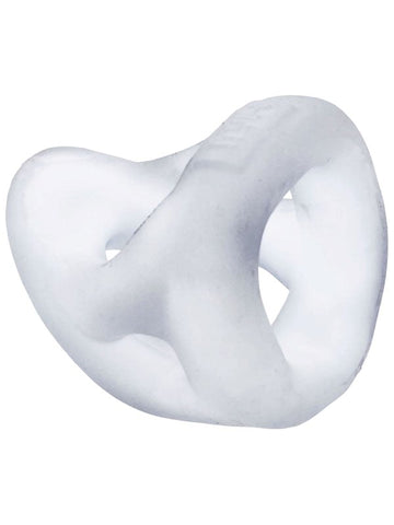 Hunkyjunk Ice Slingshot 3 Ring Teardrop Sling Enhanced Penis Support - Stretchy Cock Rings