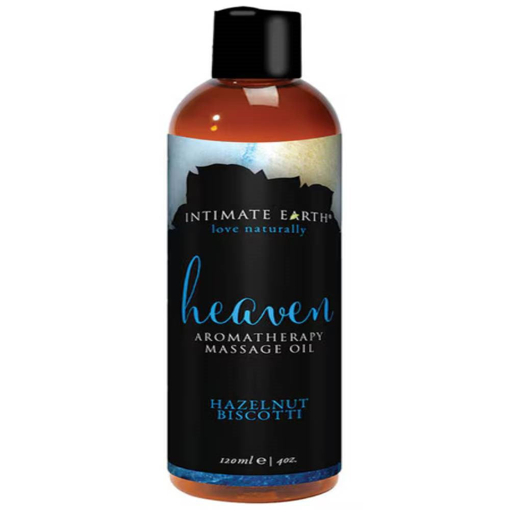 Intimate Earth Heaven Hazelnut Biscotti Massage Oil Sensual Aromatherapy - - Massage Oils and Lubricants