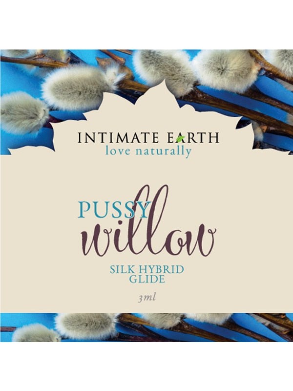 Intimate Earth Pussy Willow Silk Hybrid Glide 3ml Foil Premium Lubricant - - Anal Lubes