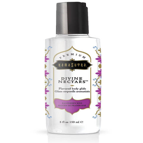 Kama Sutra Divine Nectars Water Based Lubricant 150ml Raspberry Flavored - Water Based Lubes