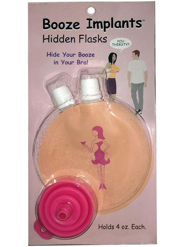 Kheper Games Booze Implants Flask Bra Insert - - Party Gifts and Novelties