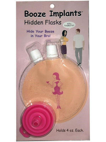 Kheper Games Booze Implants Flask Bra Insert - Party Gifts and Novelties