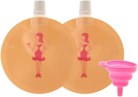 Kheper Games Booze Implants Flask Bra Insert - Party Gifts and Novelties