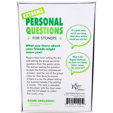 Kheper Games Extreme Personal Questions Stoners Edition - Sex Games, Coupons and Tricks