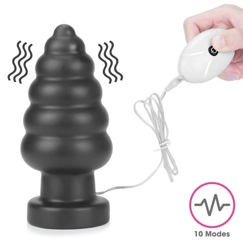 Lovetoy King Sized 7 Inch Vibrating Anal Cracker Butt Plug Large Size - Butt Plugs