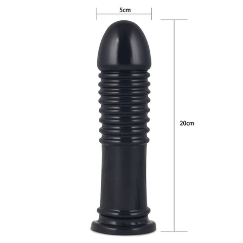 Lovetoy King Sized 8 Inch Anal Bumper Mega Anal Plug for Advanced Play - Butt Plugs