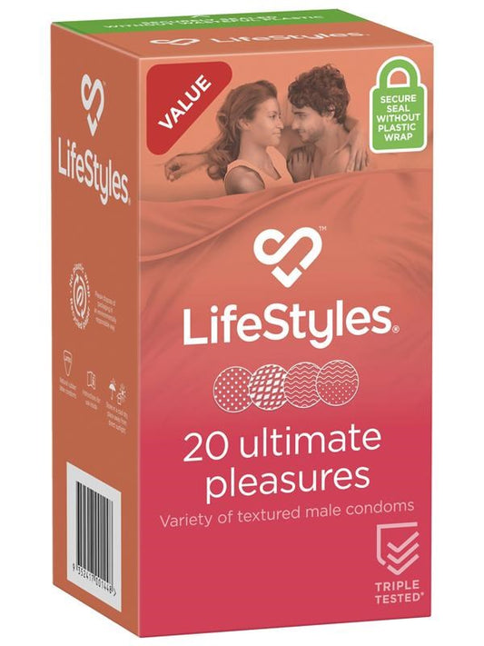 LifeStyles ULTIMATE Pleasures Condoms 20s - - Condoms