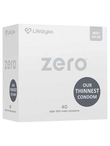 Ansell LifeStyles ZERO Condoms 40s Ultra Thin Protection - Condoms