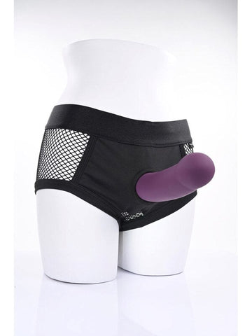 Sportsheets Merge Banx Hollow Dildo Plum 8 Inch Hollow - Realistic Dildos
